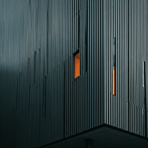 Modern architectural detail in Reykjavik